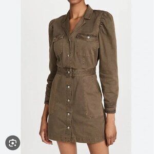 Rails Lisette Denim Dress in Moss Green